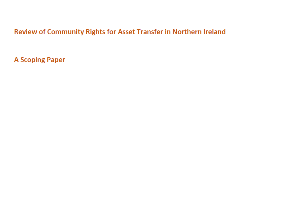 Review of Community Rights in Asset Transfer cover